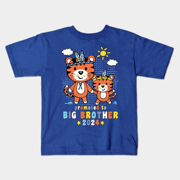 Big Brother Promoted To Big Brother 2024 Boys Gift Kids T-Shirt by FloraLi